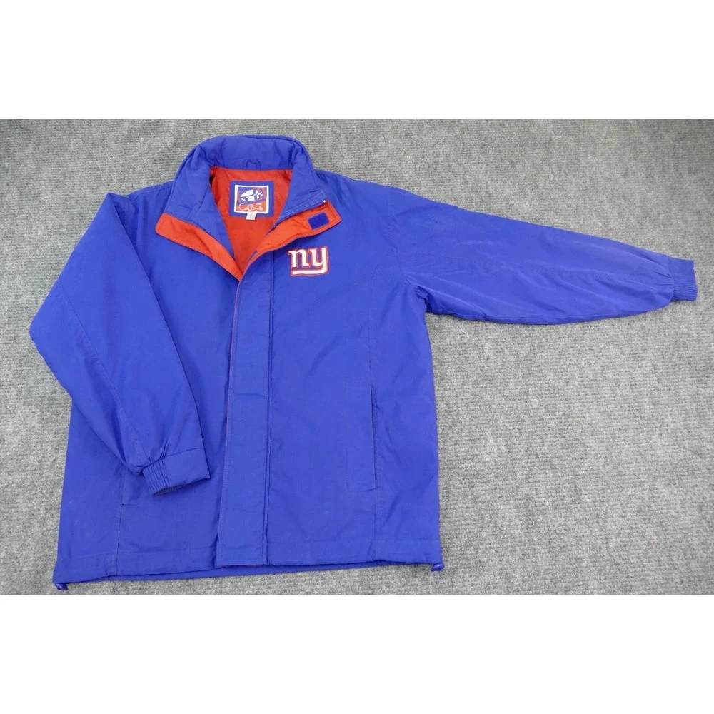NY Giants Football GIII Men's Medium wind breaker jacket and Carl Banks pre-game